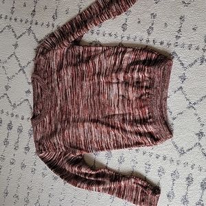 Vintage handstitched marled crewneck sweater cotton Size L
